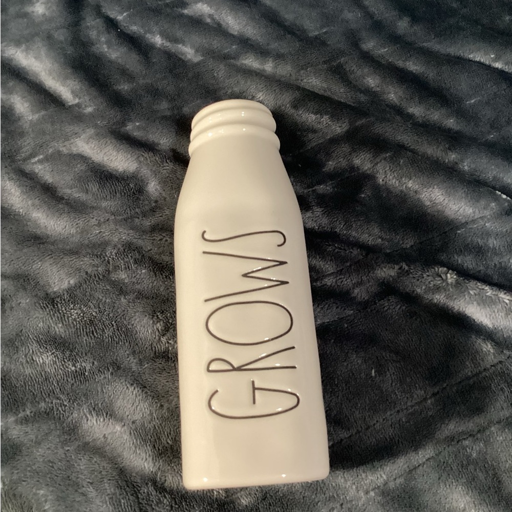 Rae Dunn Cream Ceramic Bottle Decor